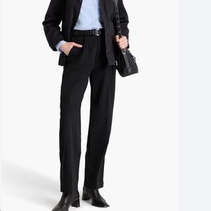 Alex Mill Keaton Double Pleat Pant - Rich Black Twill 6